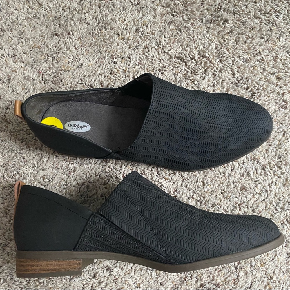 Dr. Scholl's women's size 9 shoes ruler slop on loafer black microfiber comfort